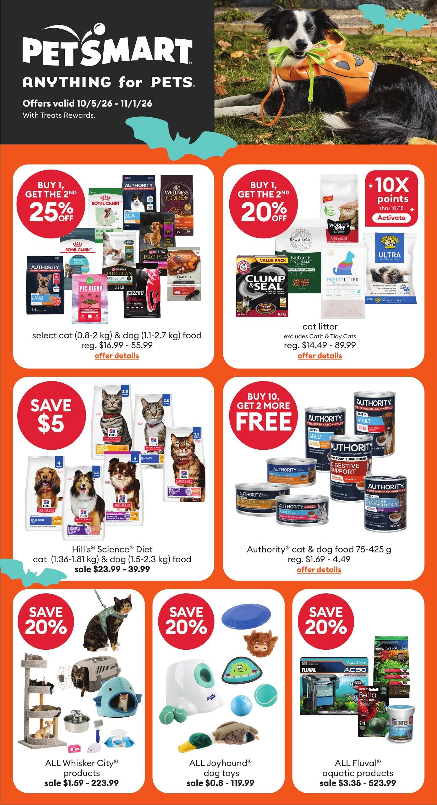 PetSmart Flyer October 5 to November 1
