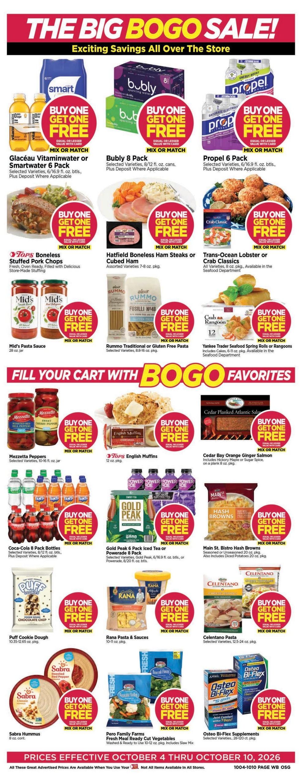 Tops Friendly Markets (Buffalo Area, NY) Weekly Ad October 4 - 10, 2026