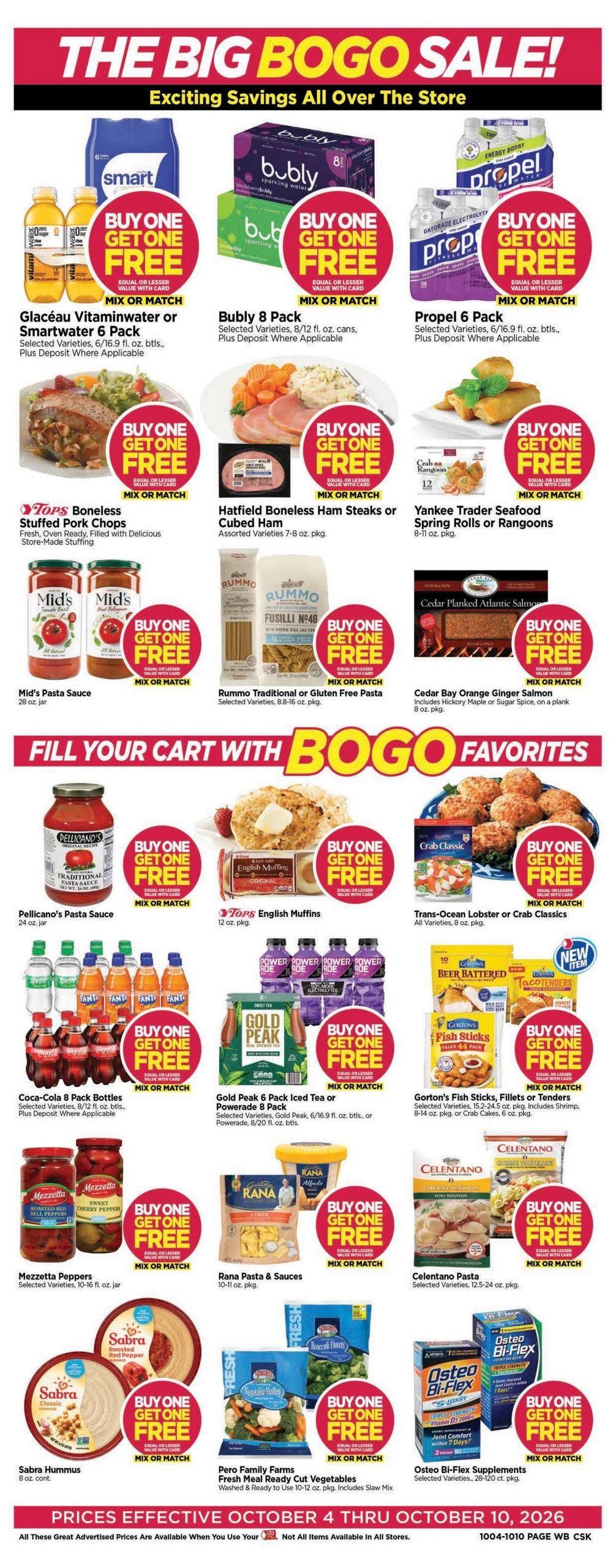 Tops Friendly Markets (Williamstown Area, MA) Weekly Ad October 4 - 10, 2026