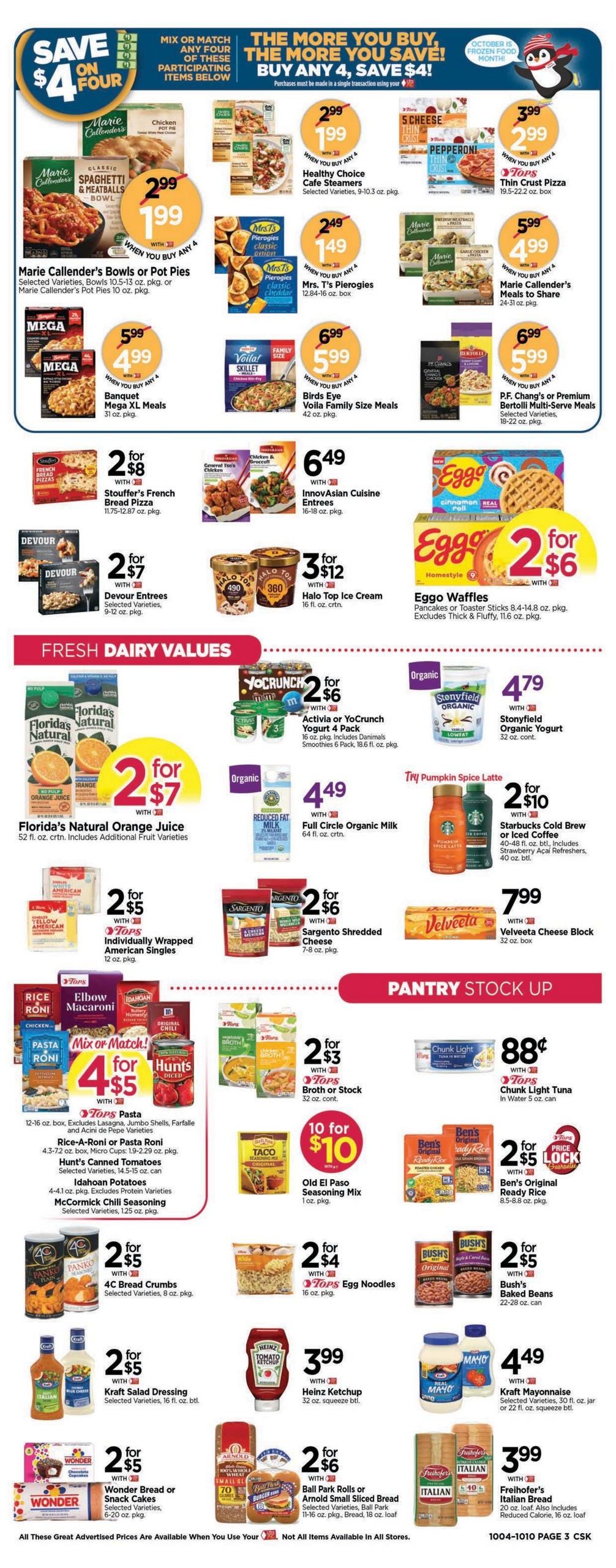 Tops Friendly Markets (Williamstown Area, MA) Weekly Ad October 4 - 10, 2026