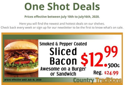 Country Traditions One-Shot Deals Flyer July 10 to 16