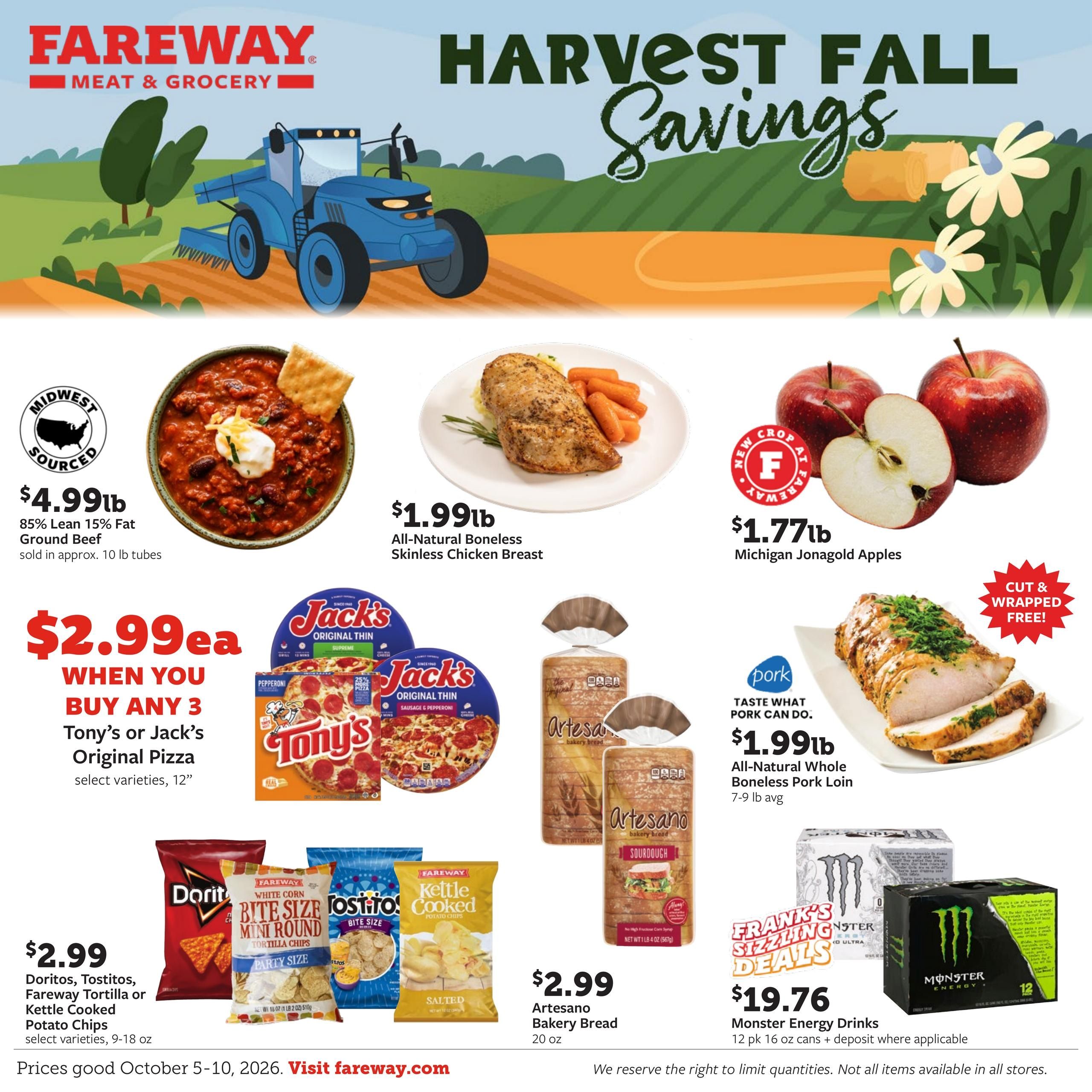 Fareway (Blue Earth Area, MN) Weekly Ad October 5 - 10, 2026