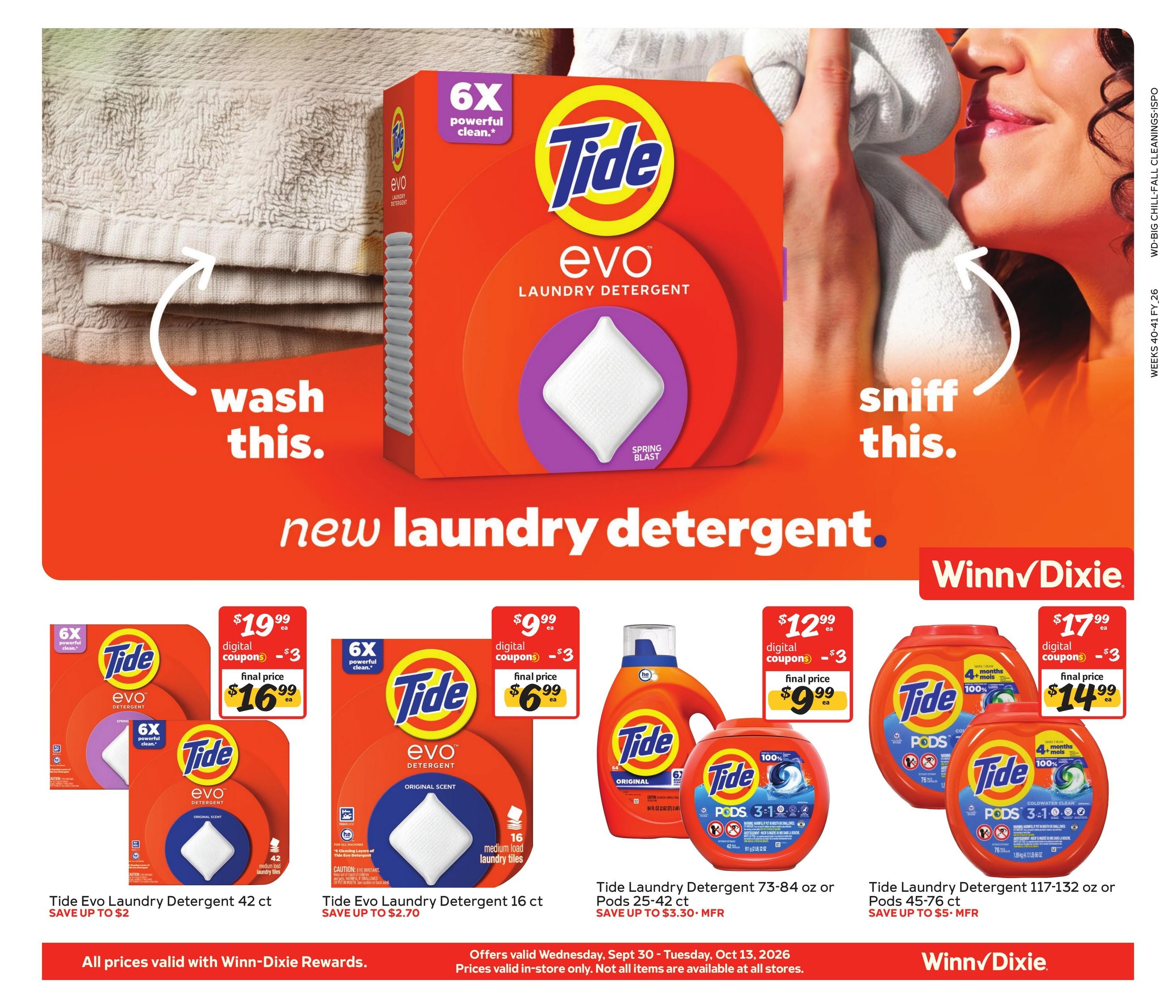 Winn-Dixie In-Store Weekly Ad September 30 - October 13, 2026
