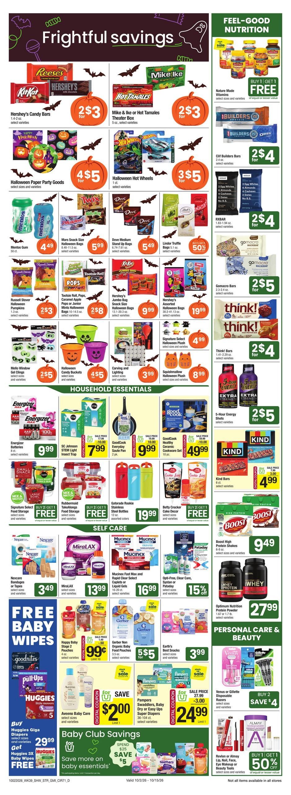 Star Market (Brockton-Quincy Area, MA) Weekly Ad October 2 - 8, 2026