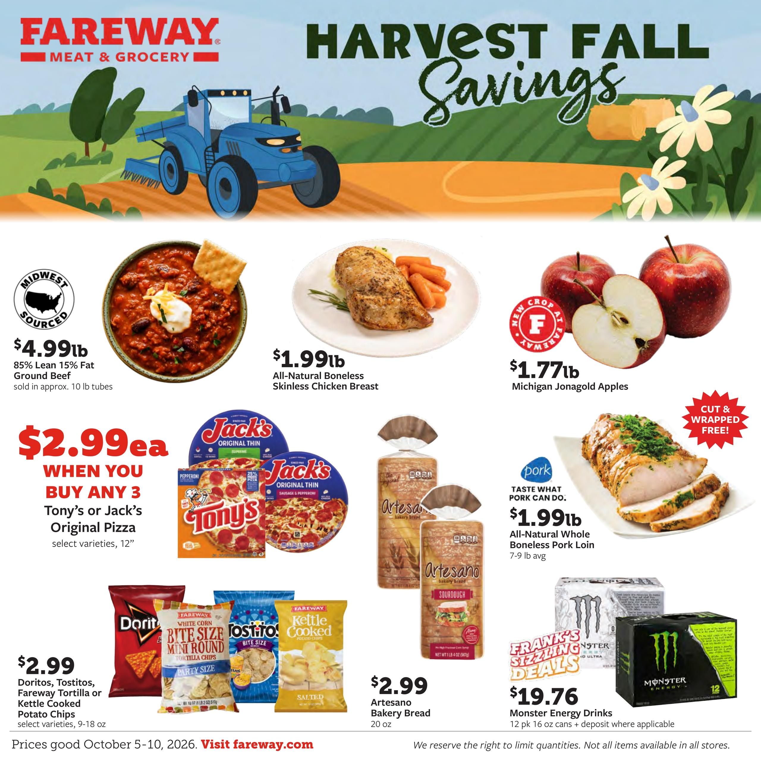 Fareway (Gilmore City Area, IA) Weekly Ad October 5 - 10, 2026
