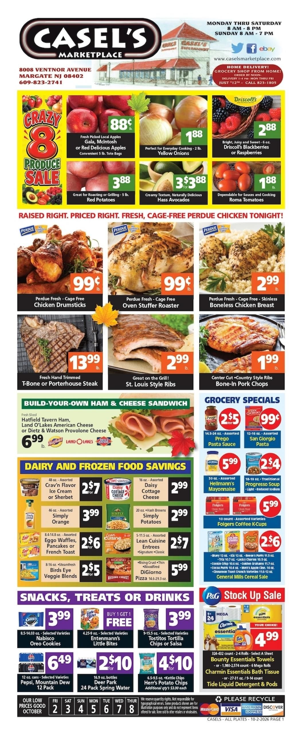 Casel's Marketplace Weekly Ad October 2 - 8, 2026