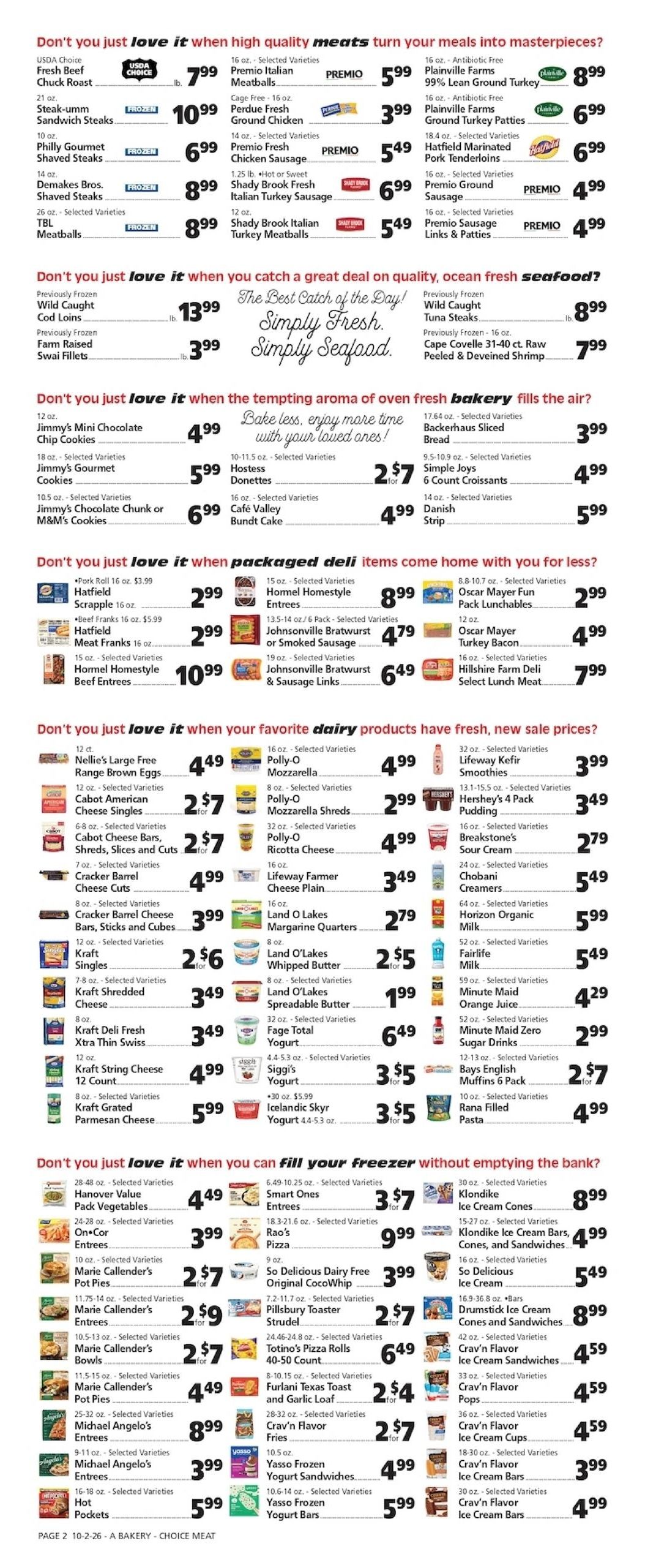 Casel's Marketplace Weekly Ad October 2 - 8, 2026