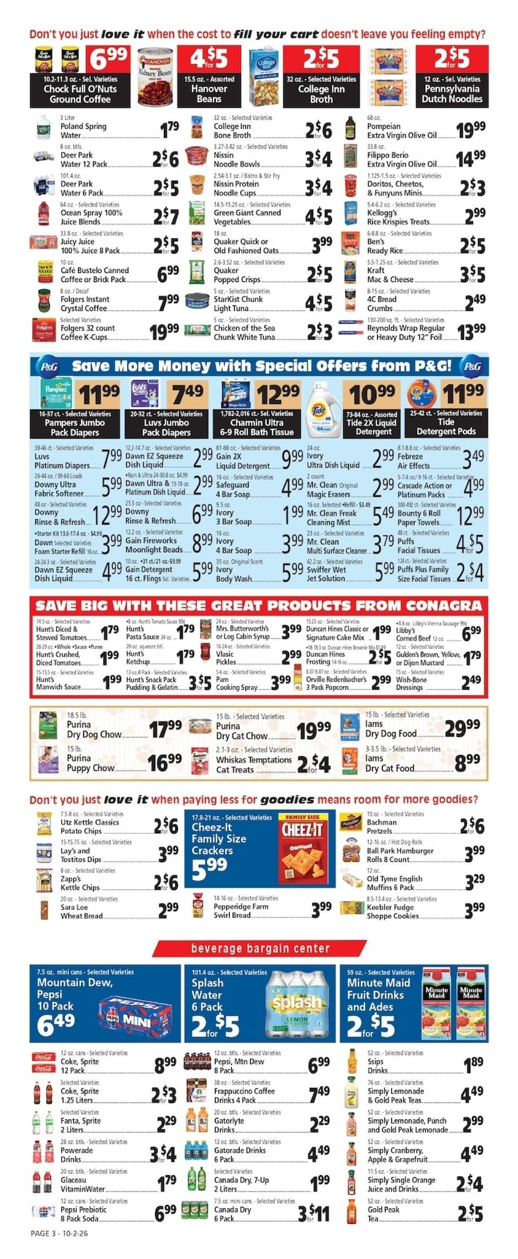 Casel's Marketplace Weekly Ad October 2 - 8, 2026