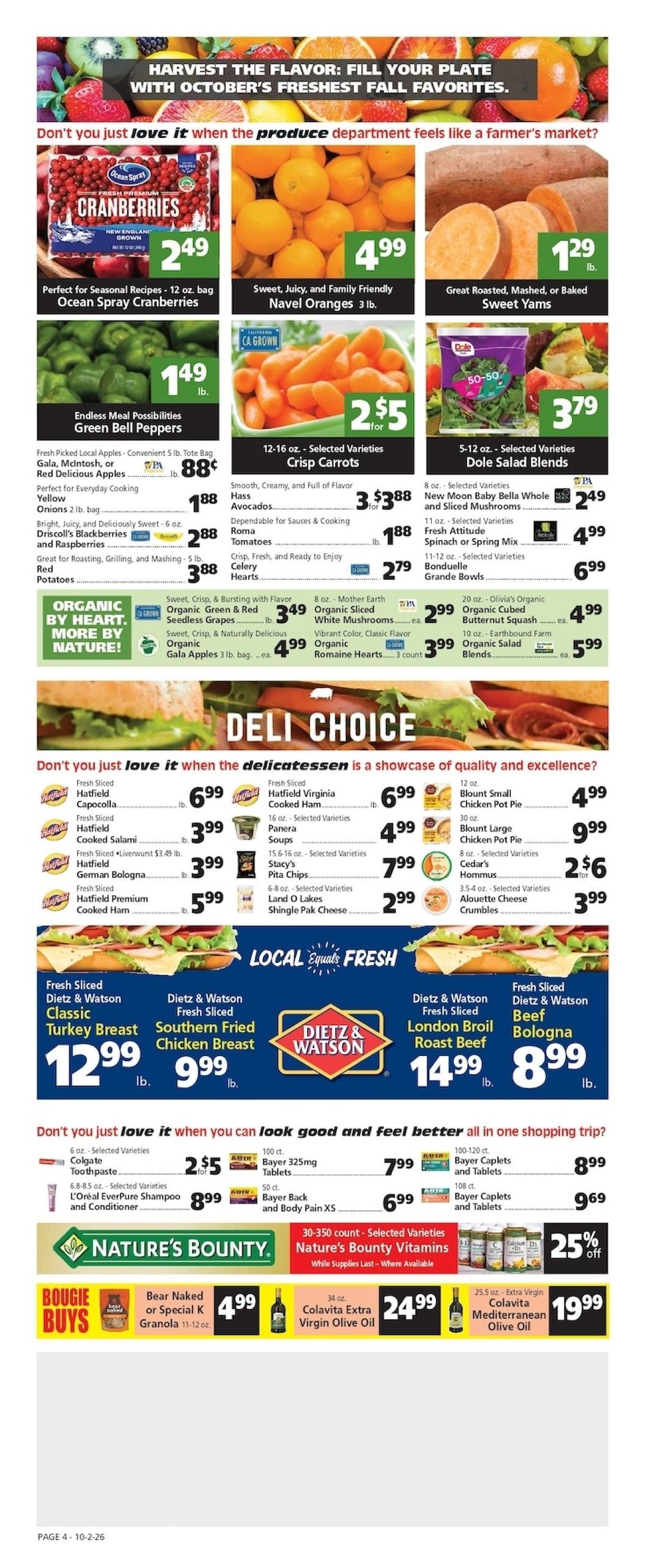 Casel's Marketplace Weekly Ad October 2 - 8, 2026