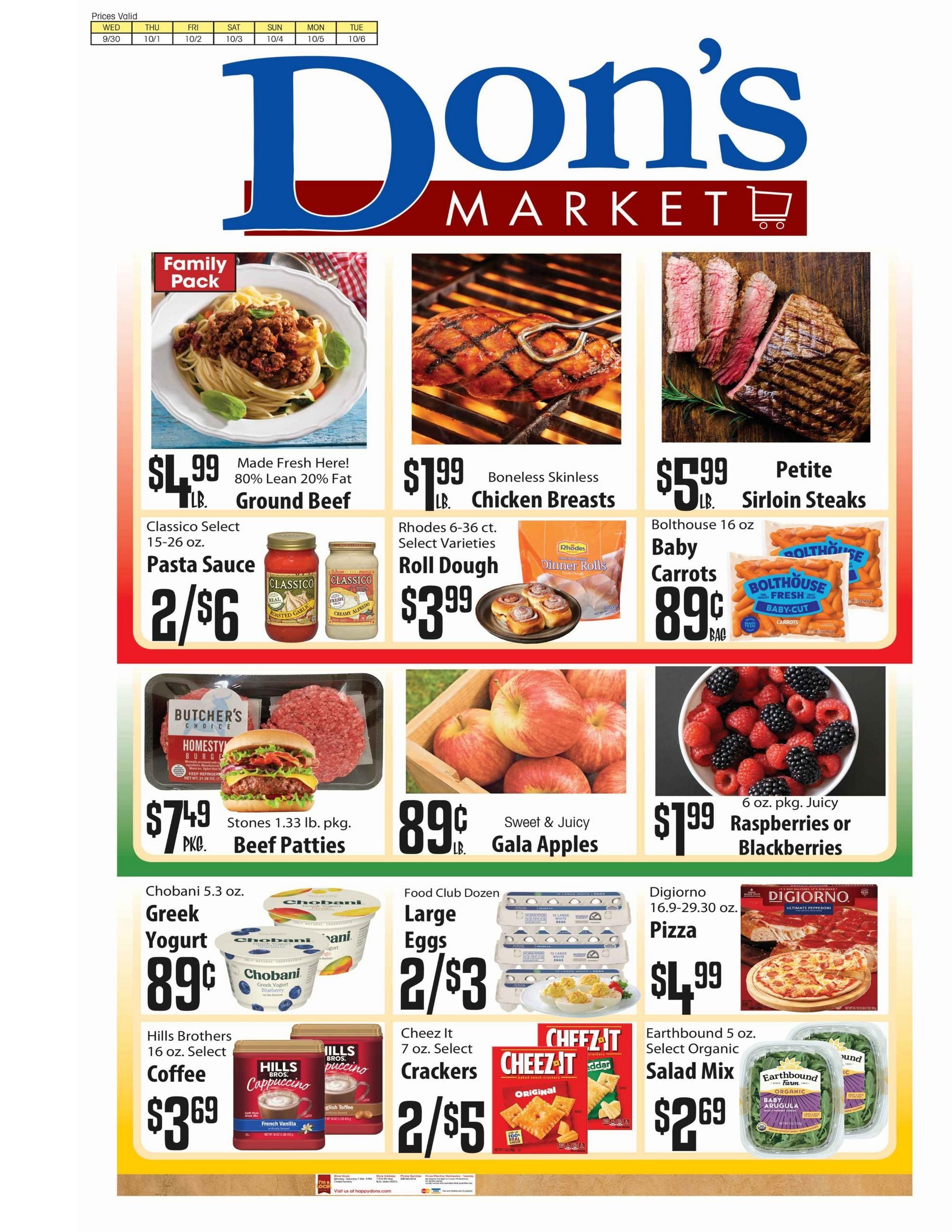 Don's Market Weekly Ad September 30 - October 6, 2026