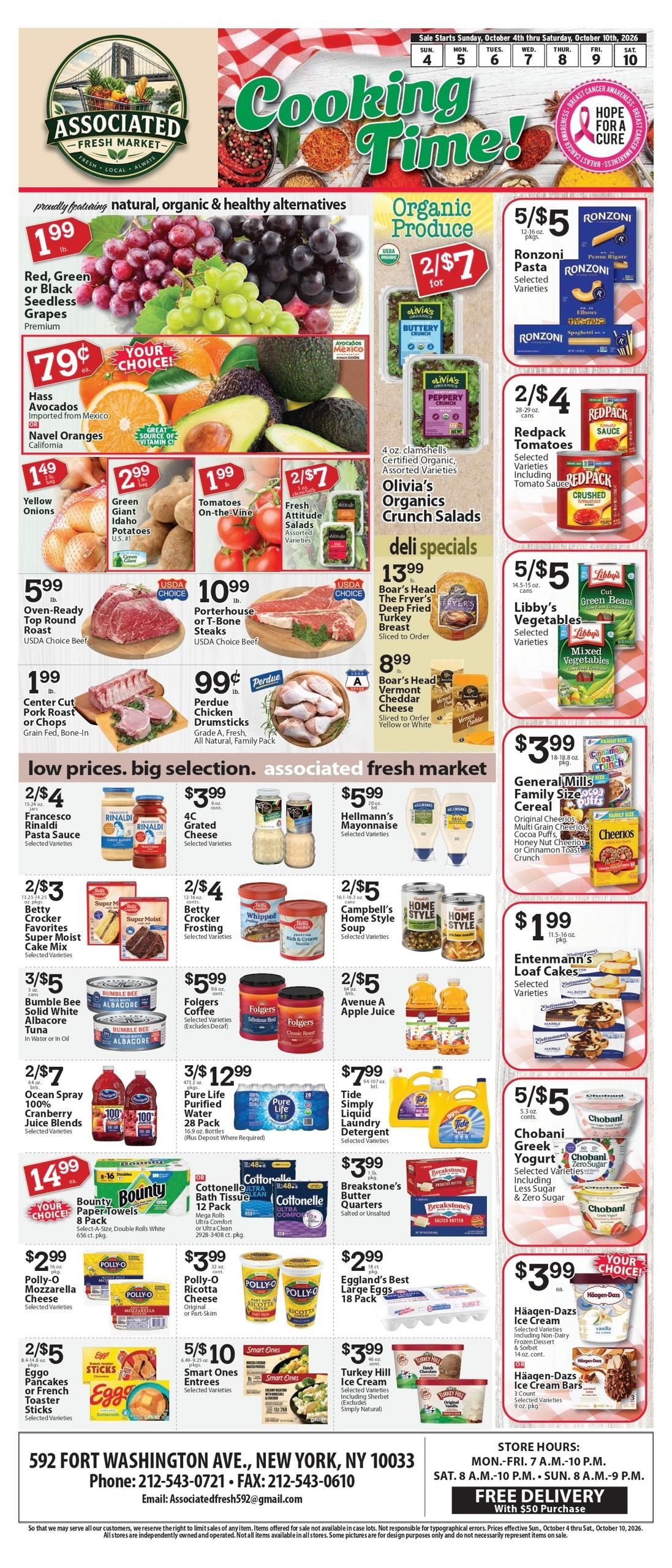 Associated Supermarkets Weekly Ad October 4 - 10, 2026