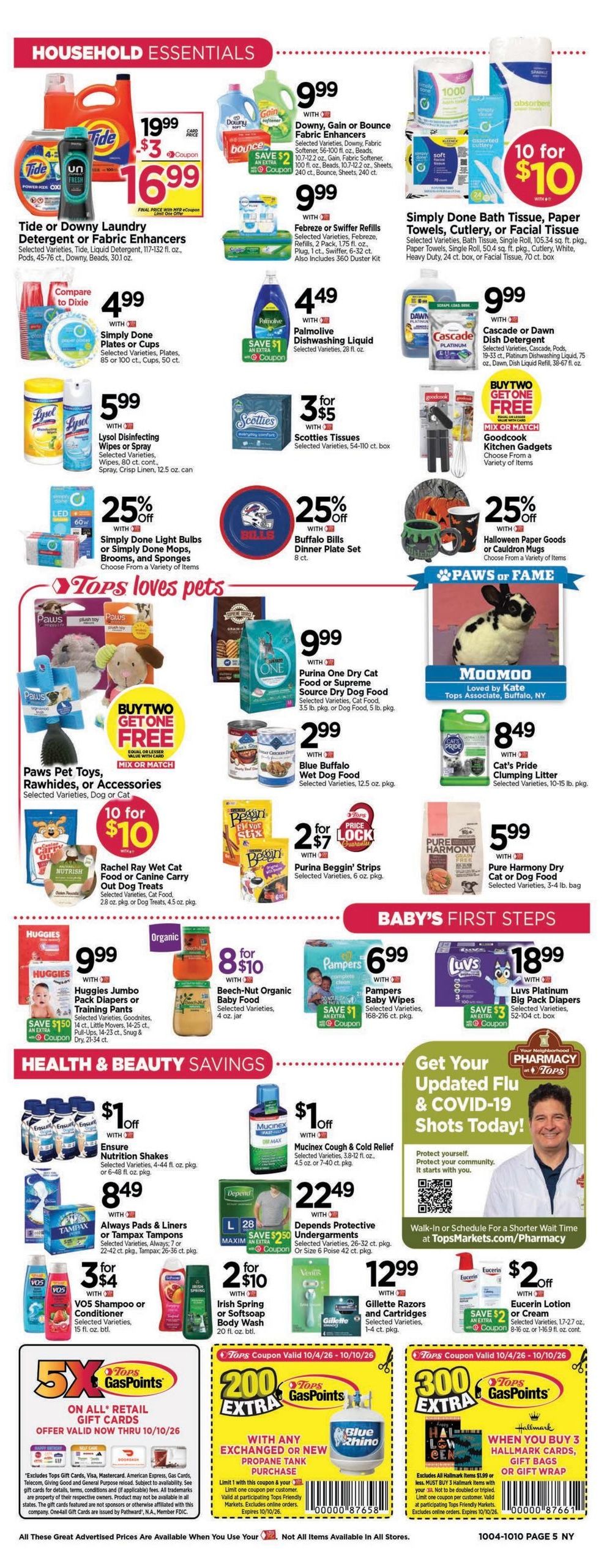 Tops Friendly Markets (Millbrook Area, NY) Weekly Ad October 4 - 10, 2026