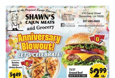 Shawn's Cajun Meats and Grocery Weekly Ad September 30 - October 6, 2026
