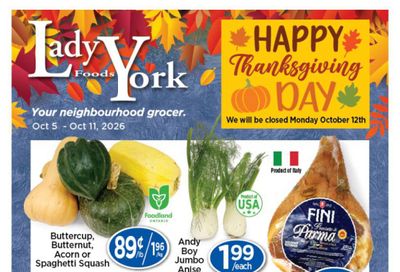 Lady York Foods Flyer October 5 to 11