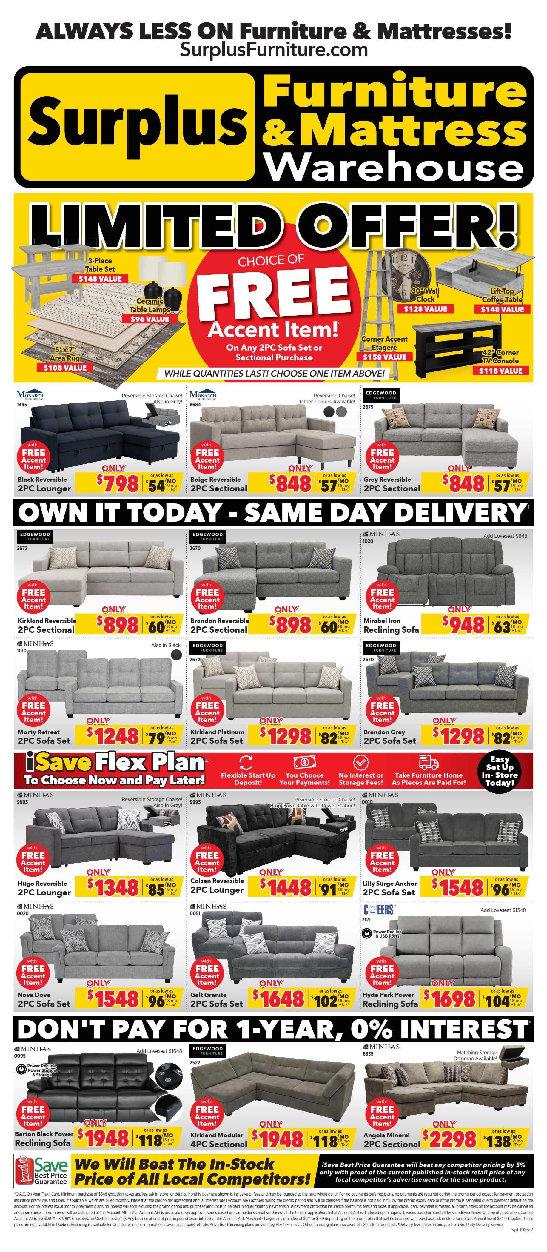 Surplus Furniture & Mattress Warehouse (Sydney) Flyer October 5 to 25