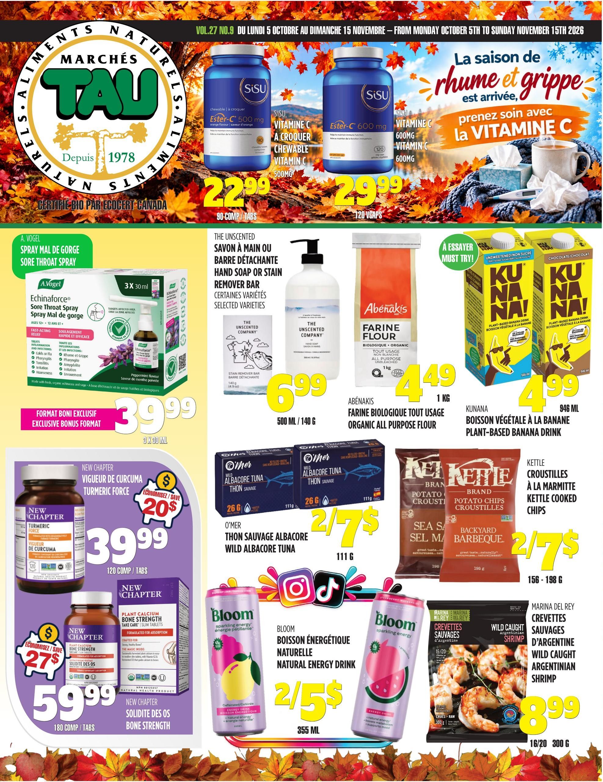 Marches Tau Flyer October 5 to November 15