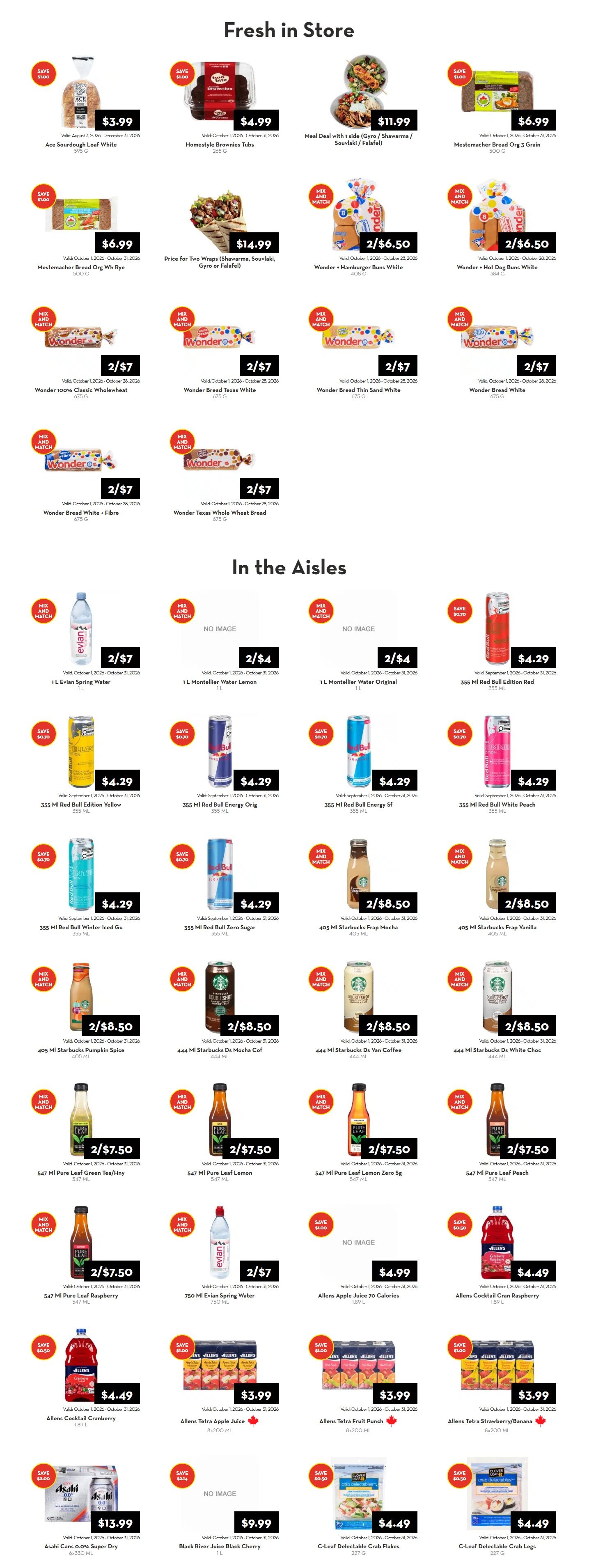 Rabba In-Store Deals October 1 to 31