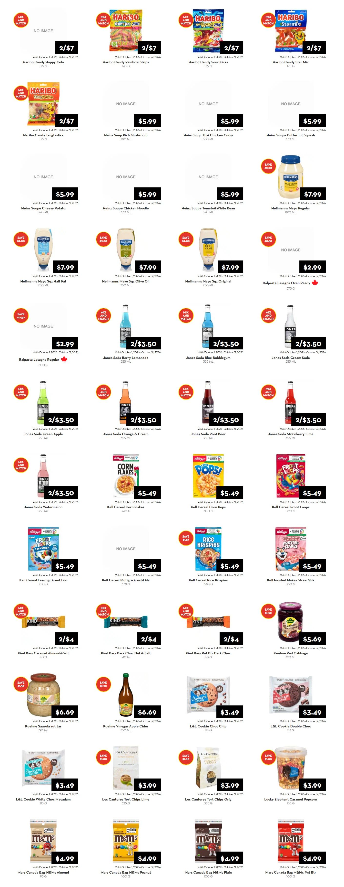 Rabba In-Store Deals October 1 to 31