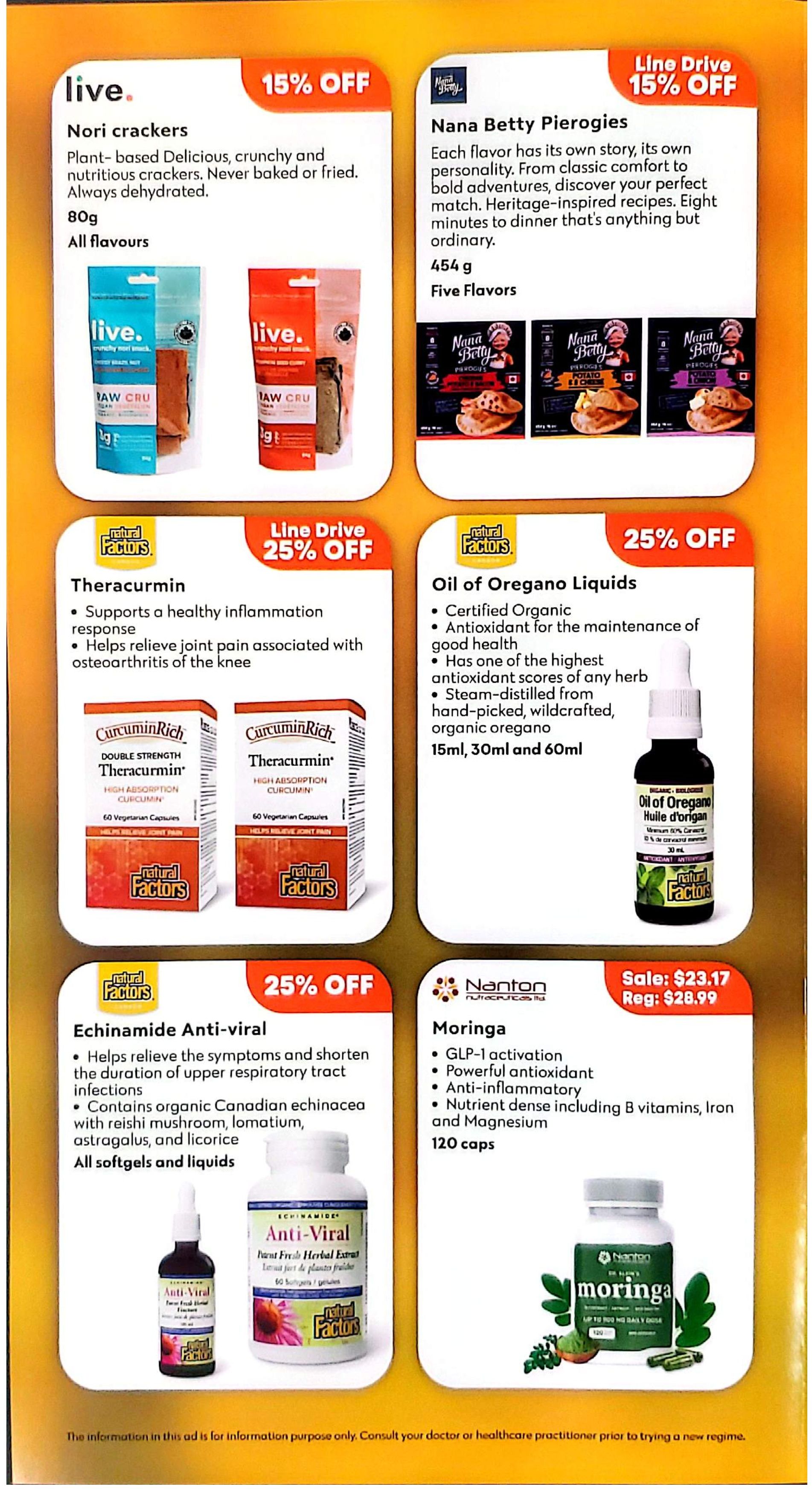 TNS Health Food Flyer October 1 to 30