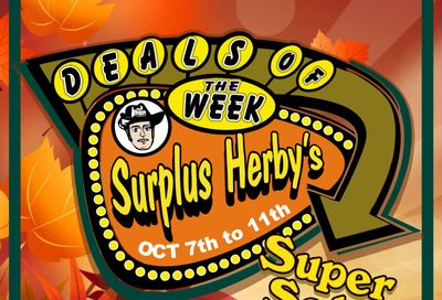 Surplus Herby’s Flyer October 7 to 11