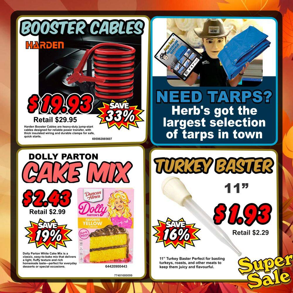 Surplus Herby’s Flyer October 7 to 11