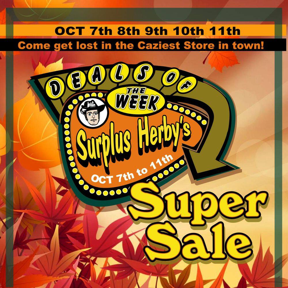 Surplus Herby’s Flyer October 7 to 11