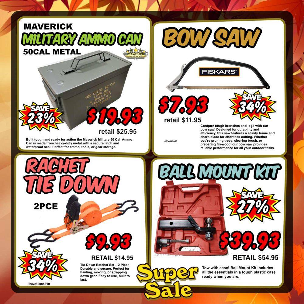 Surplus Herby’s Flyer October 7 to 11