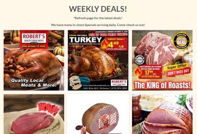 Robert's Quality Fresh Meats Flyer October 5 to 12