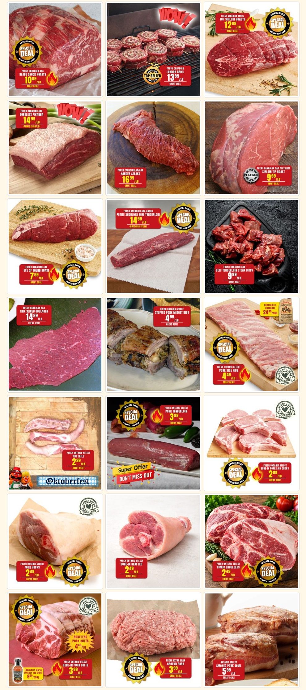 Robert's Quality Fresh Meats Flyer October 5 to 12