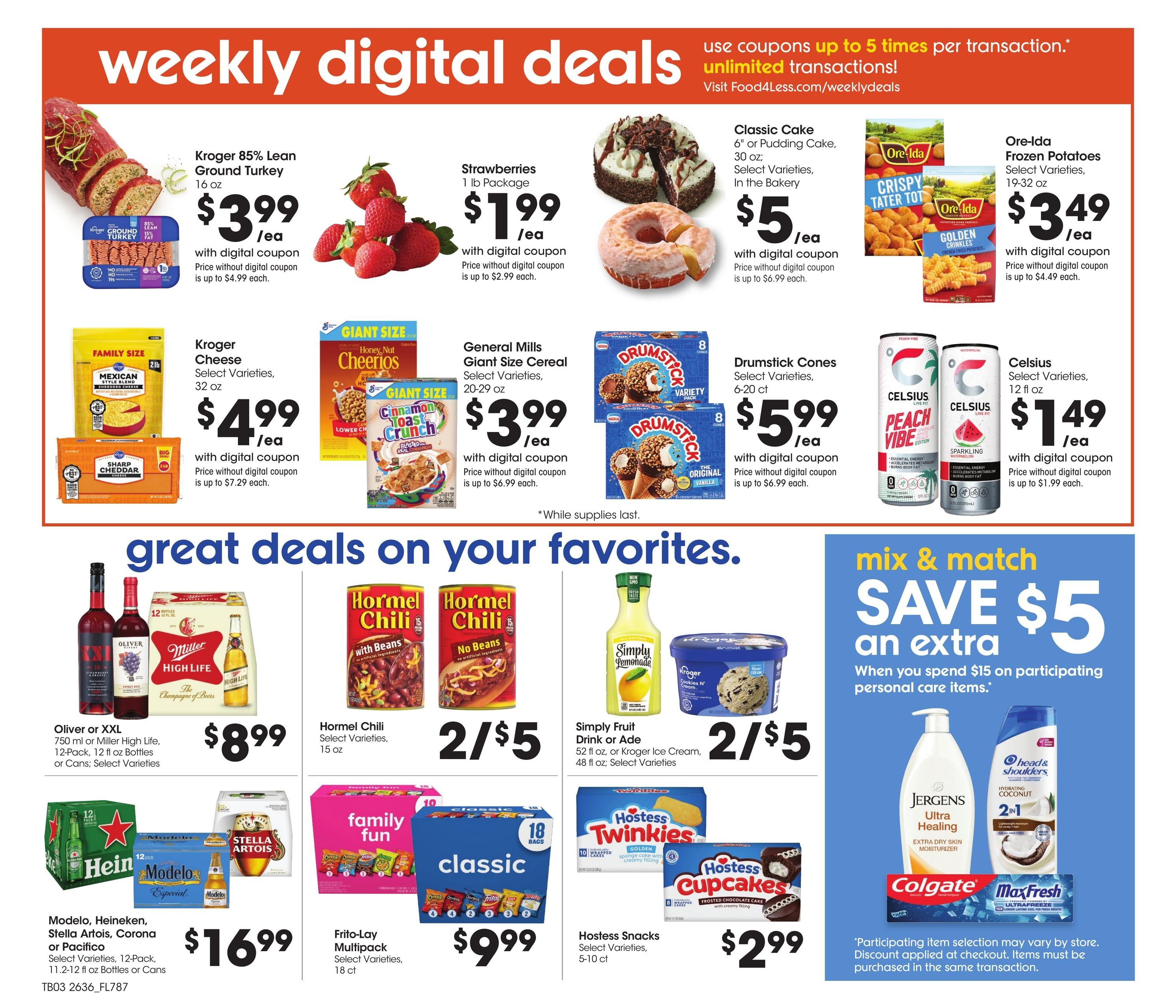 Food 4 Less (Hammond Area, IN) Chicago Weekly Ad October 7 - 13, 2026