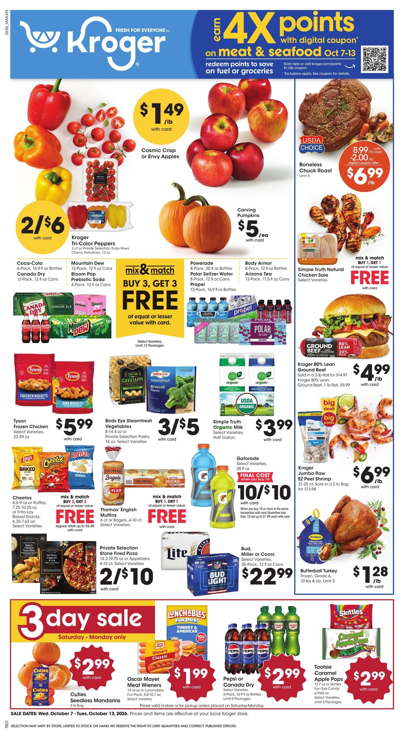 Kroger (Charleston Area, WV) Weekly Ad October 7 - 13, 2026