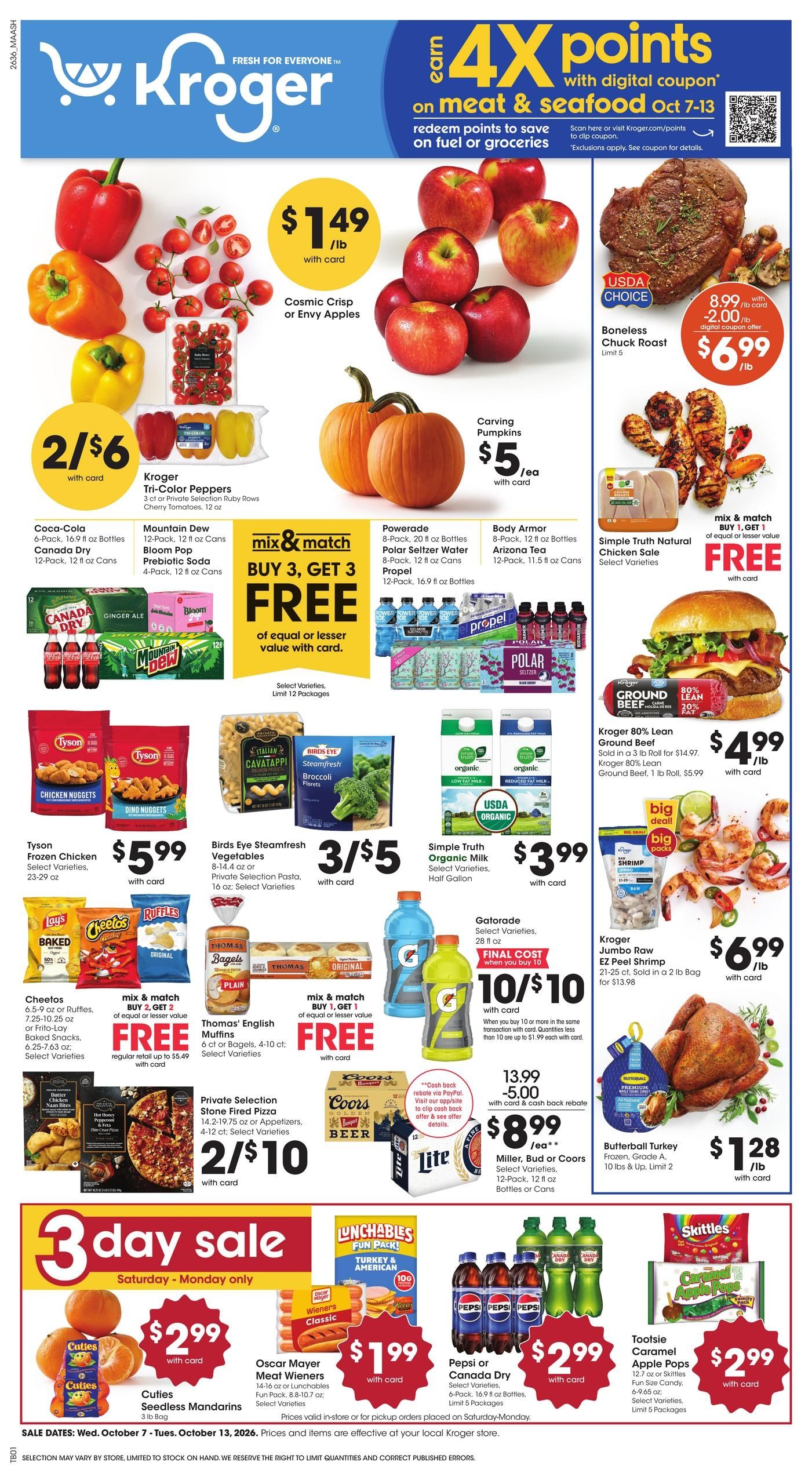 Kroger Weekly Ad October 7 - 13, 2026