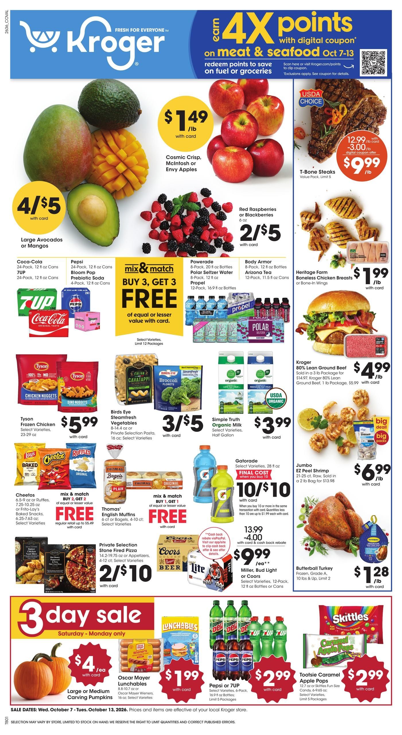 Kroger Weekly Ad October 7 - 13, 2026