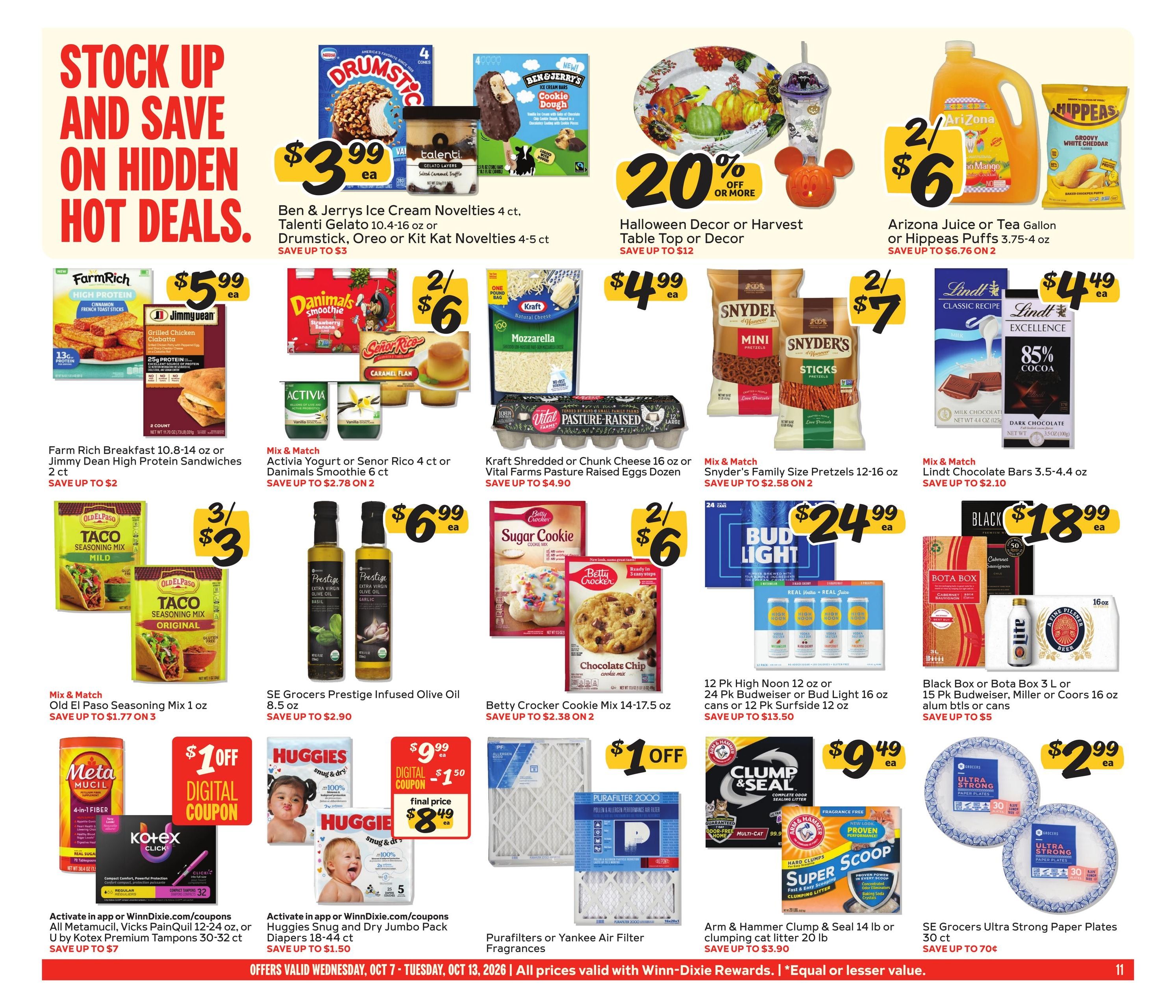 Winn-Dixie (Clearwater Area, FL) Weekly Ad October 7 - 13, 2026
