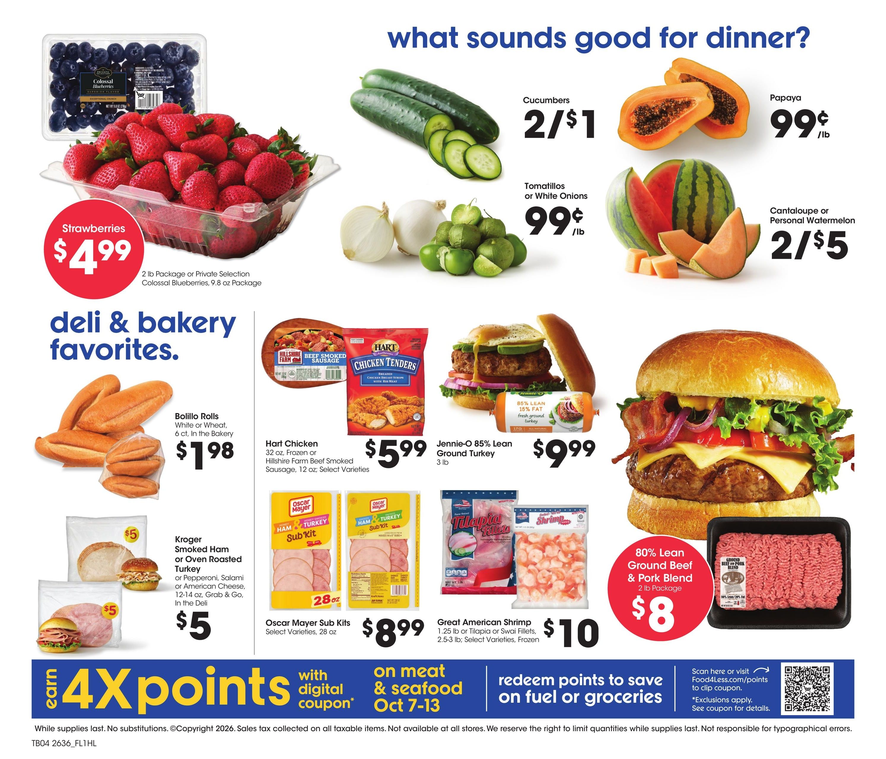 Food 4 Less (Alhambra Area, CA) California Weekly Ad October 7 - 13, 2026
