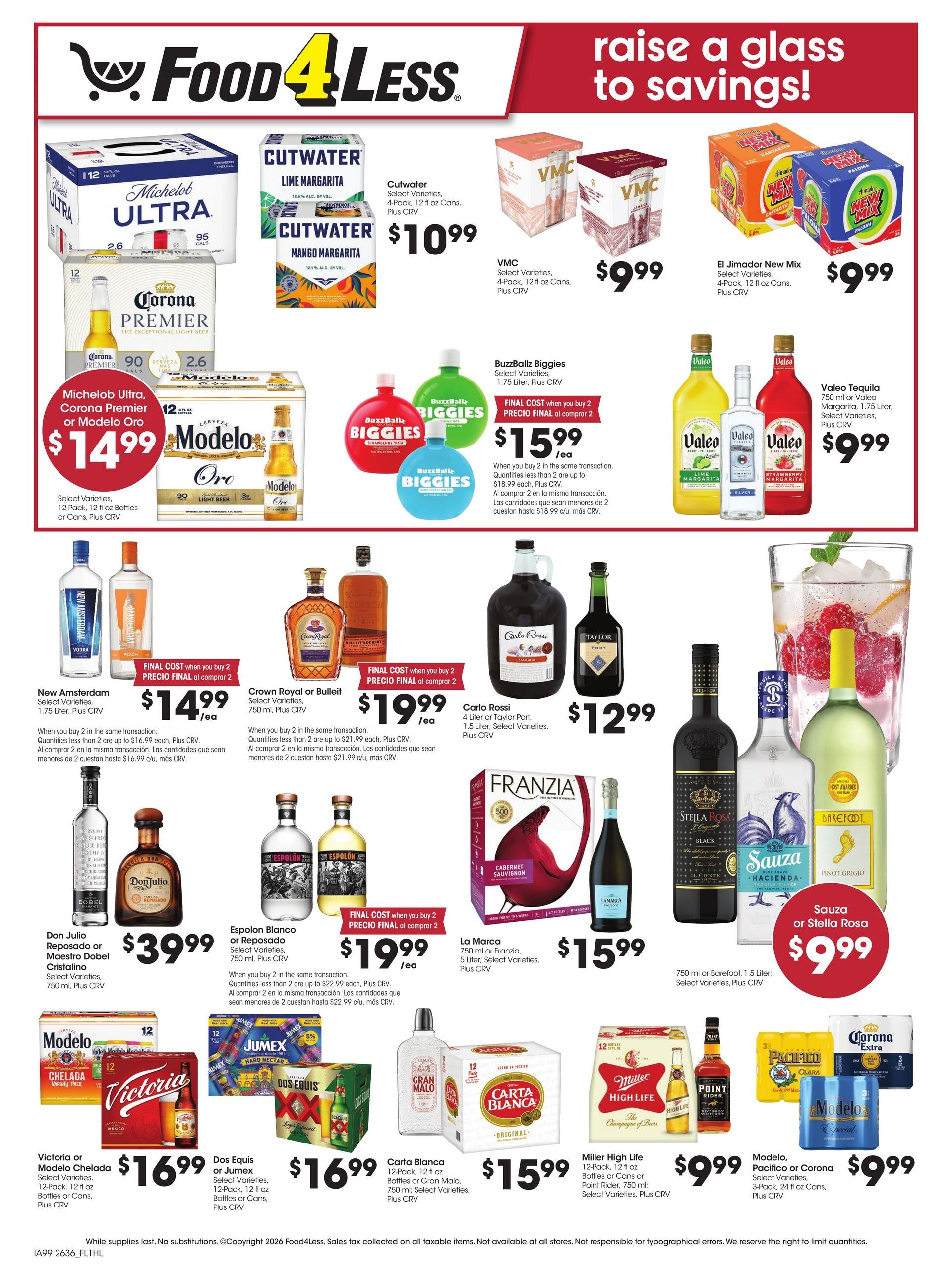 Food 4 Less (Alhambra Area, CA) California Weekly Ad October 7 - 13, 2026
