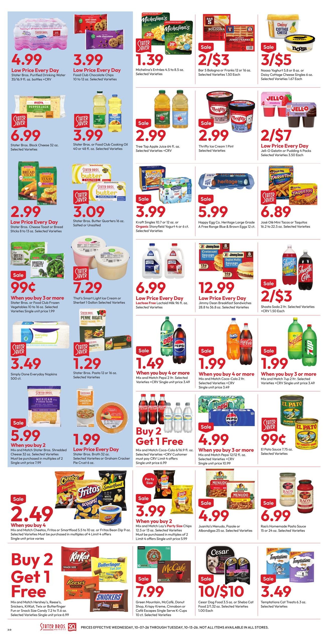Stater Bros. Markets Weekly Ad October 7 - 13, 2026