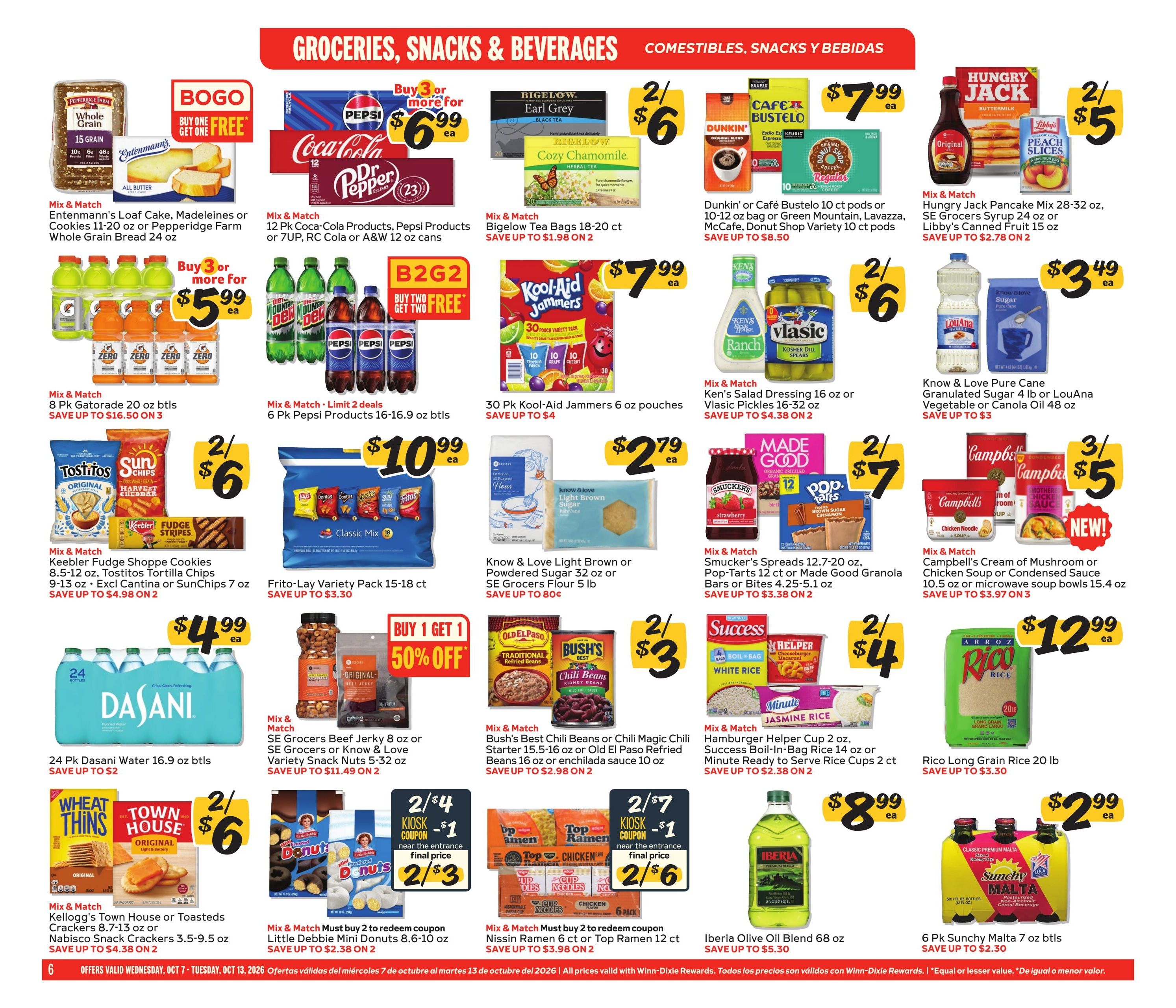 Winn-Dixie (Old Town Area, FL) Weekly Ad October 7 - 13, 2026