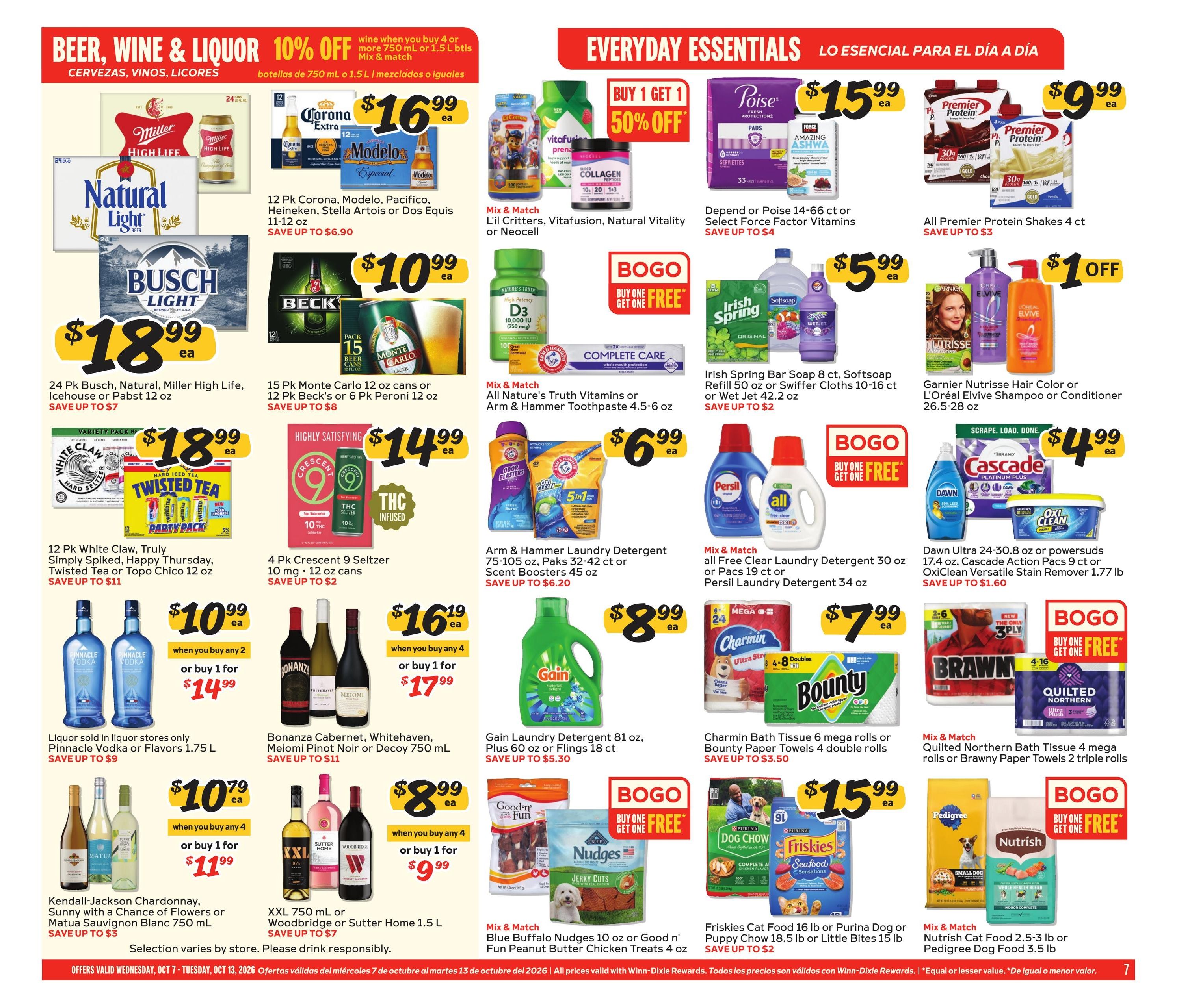 Winn-Dixie (Old Town Area, FL) Weekly Ad October 7 - 13, 2026