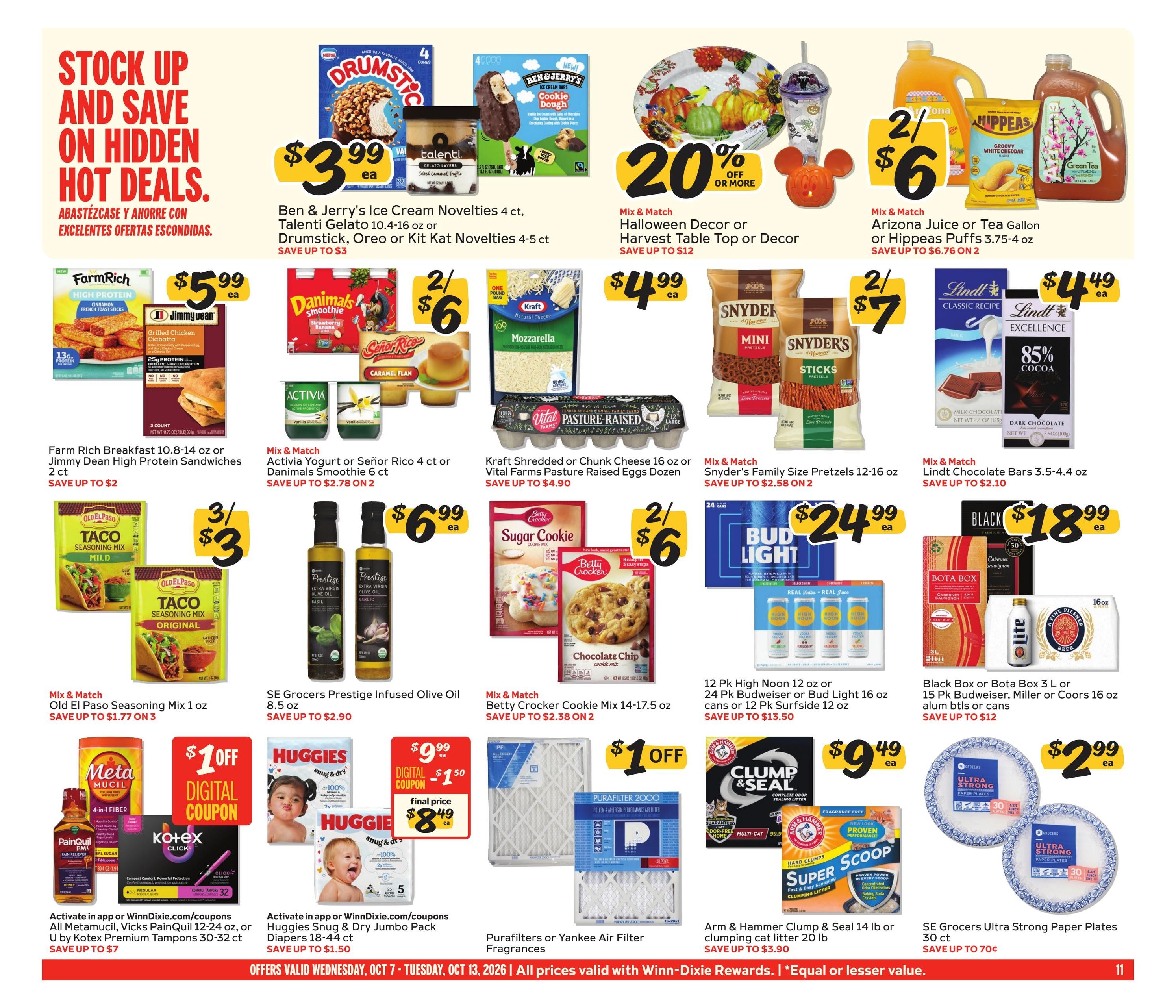 Winn-Dixie (Old Town Area, FL) Weekly Ad October 7 - 13, 2026