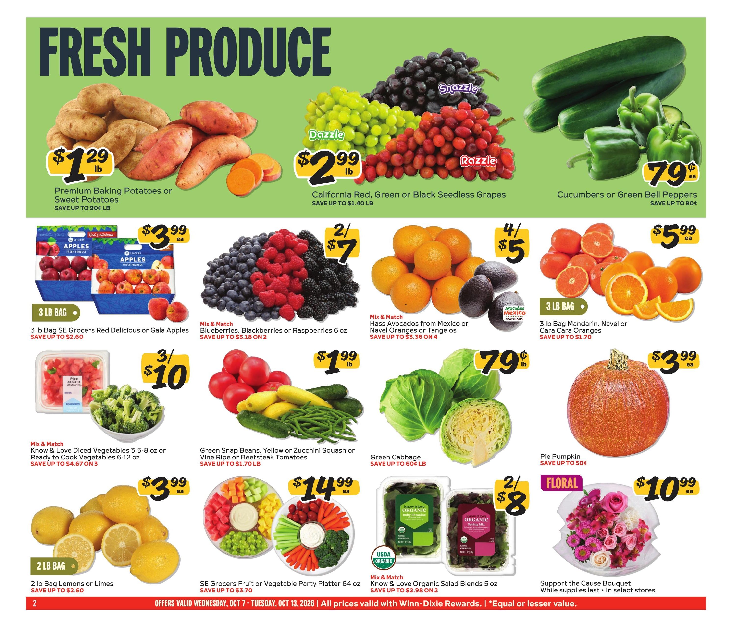 Winn-Dixie (Saint Simons Island-Valdosta Area, GA) Weekly Ad October 7 - 13, 2026