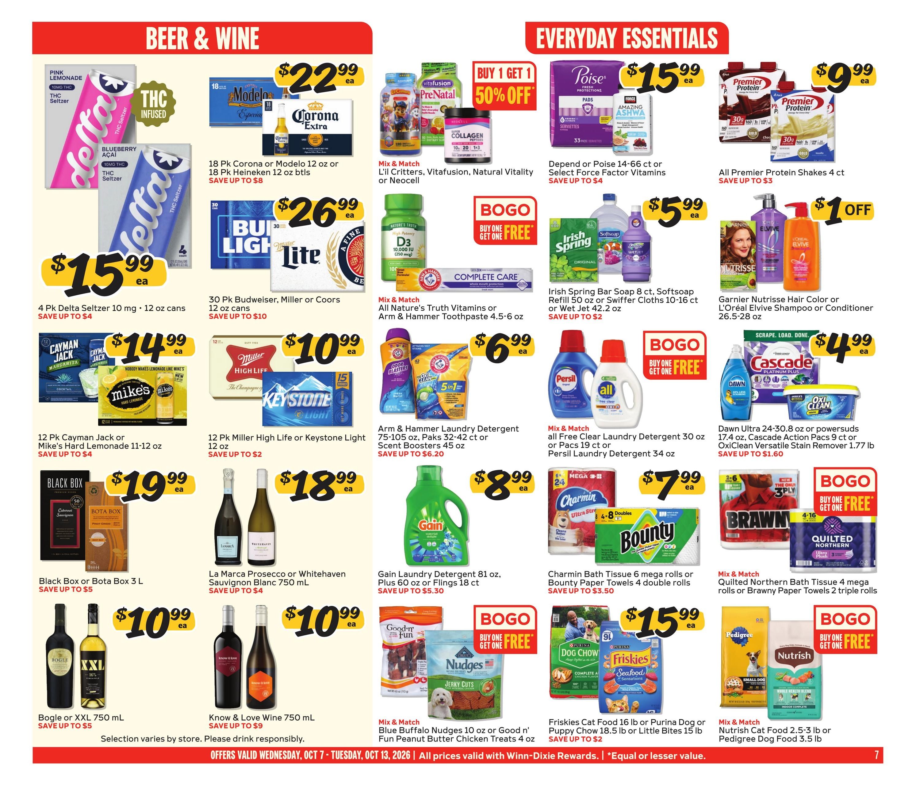Winn-Dixie (Saint Simons Island-Valdosta Area, GA) Weekly Ad October 7 - 13, 2026