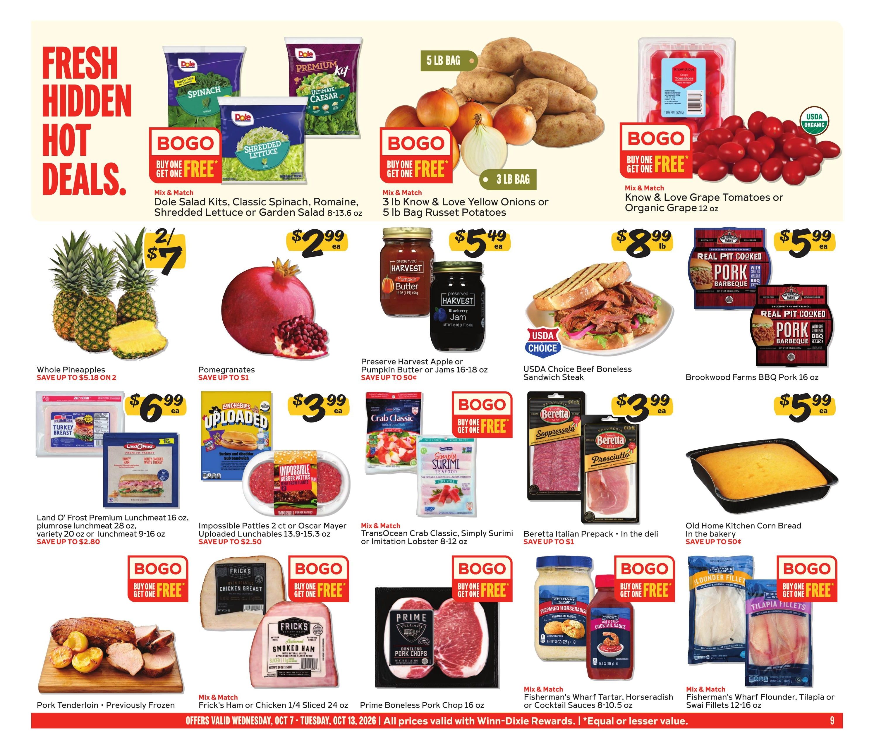 Winn-Dixie (Saint Simons Island-Valdosta Area, GA) Weekly Ad October 7 - 13, 2026