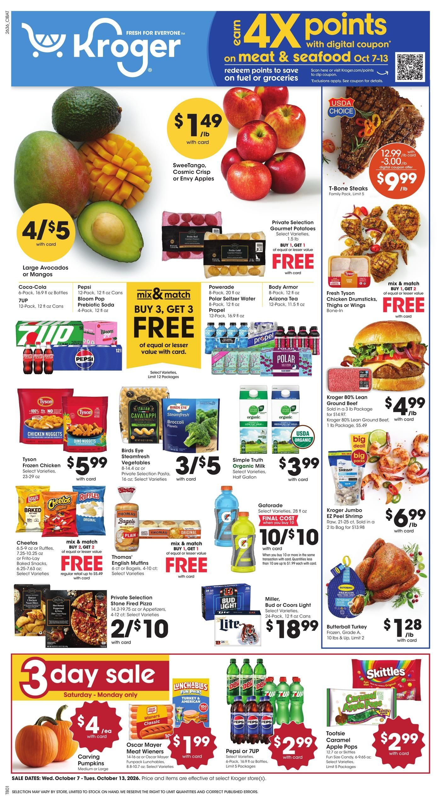 Kroger Weekly Ad October 7 - 13, 2026
