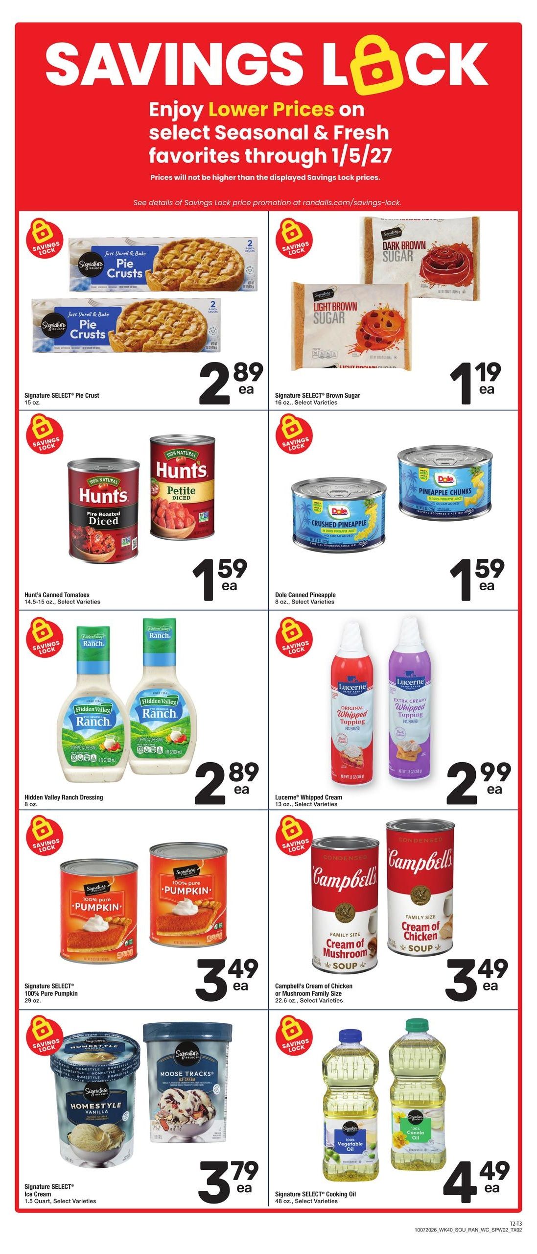 Randalls (Alief Area, TX) Weekly Ad October 7 - 13, 2026