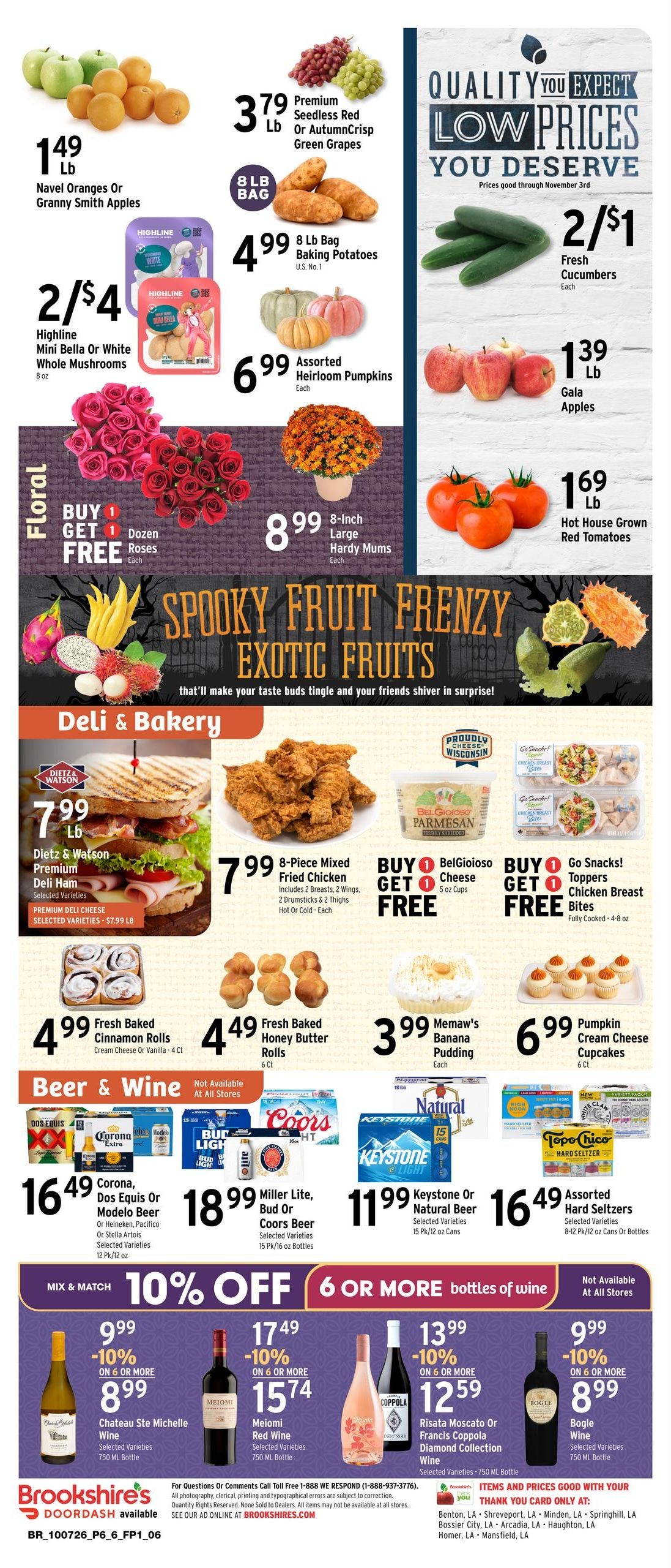 Brookshire's (Bossier City Area, LA) Weekly Ad October 7 - 13, 2026