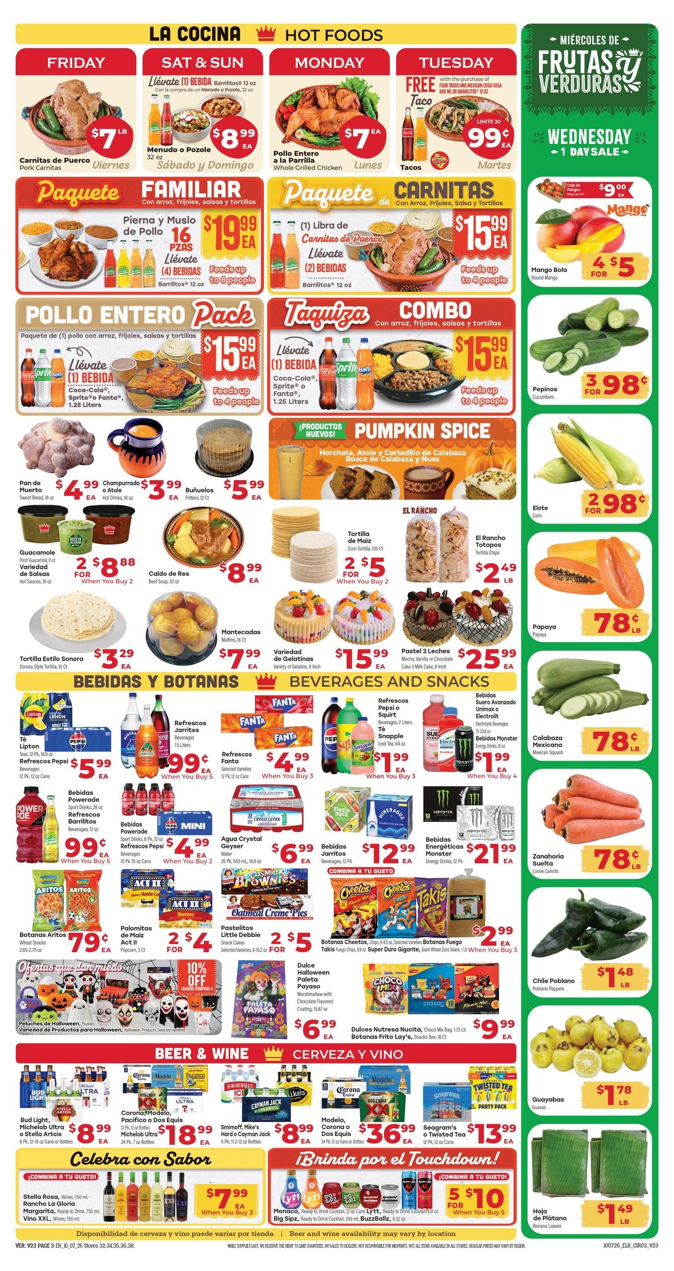 El Rancho Supermercado (Conroe Area, TX) Weekly Ad October 7 - 13, 2026
