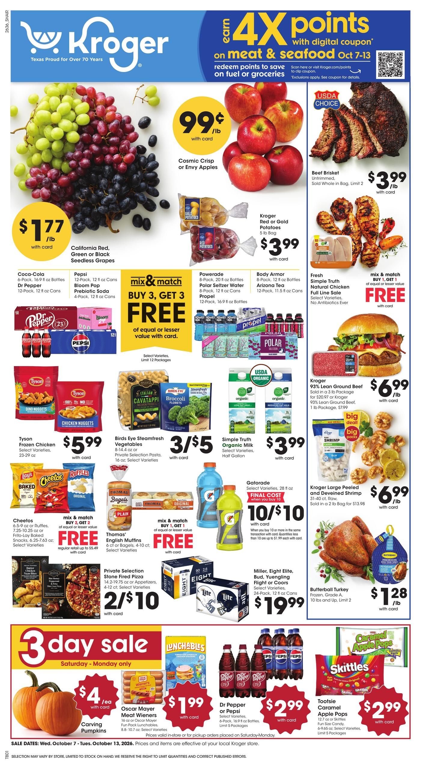 Kroger Weekly Ad October 7 - 13, 2026