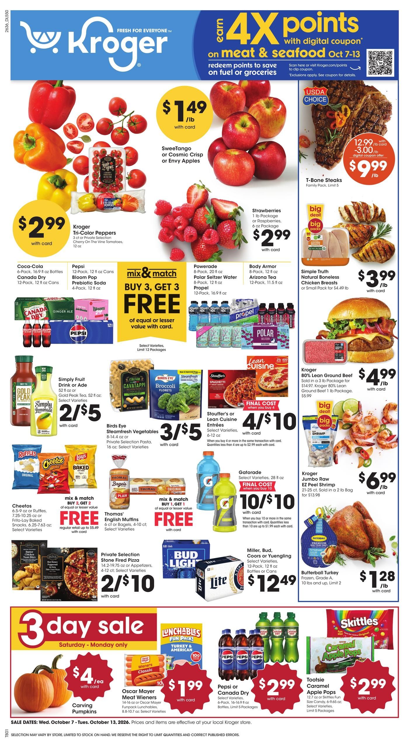 Kroger (Little Rock Area, AR) Weekly Ad October 7 - 13, 2026