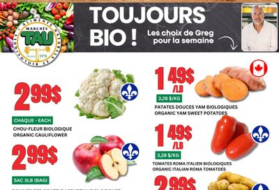 Marches Tau Produce Flyer October 5 to 11